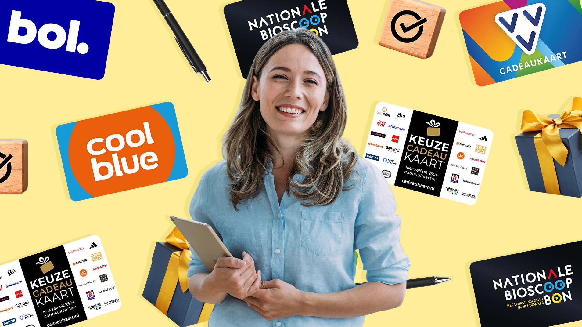 Meest gekozen cadeaukaarten door bedrijven